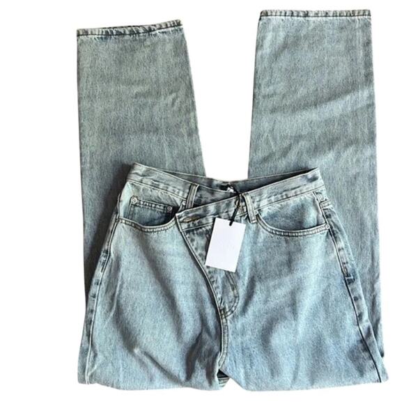 GREY LAB Asymmetric Wrap Jeans, Size 29, New with Tag - Picture 3 of 5